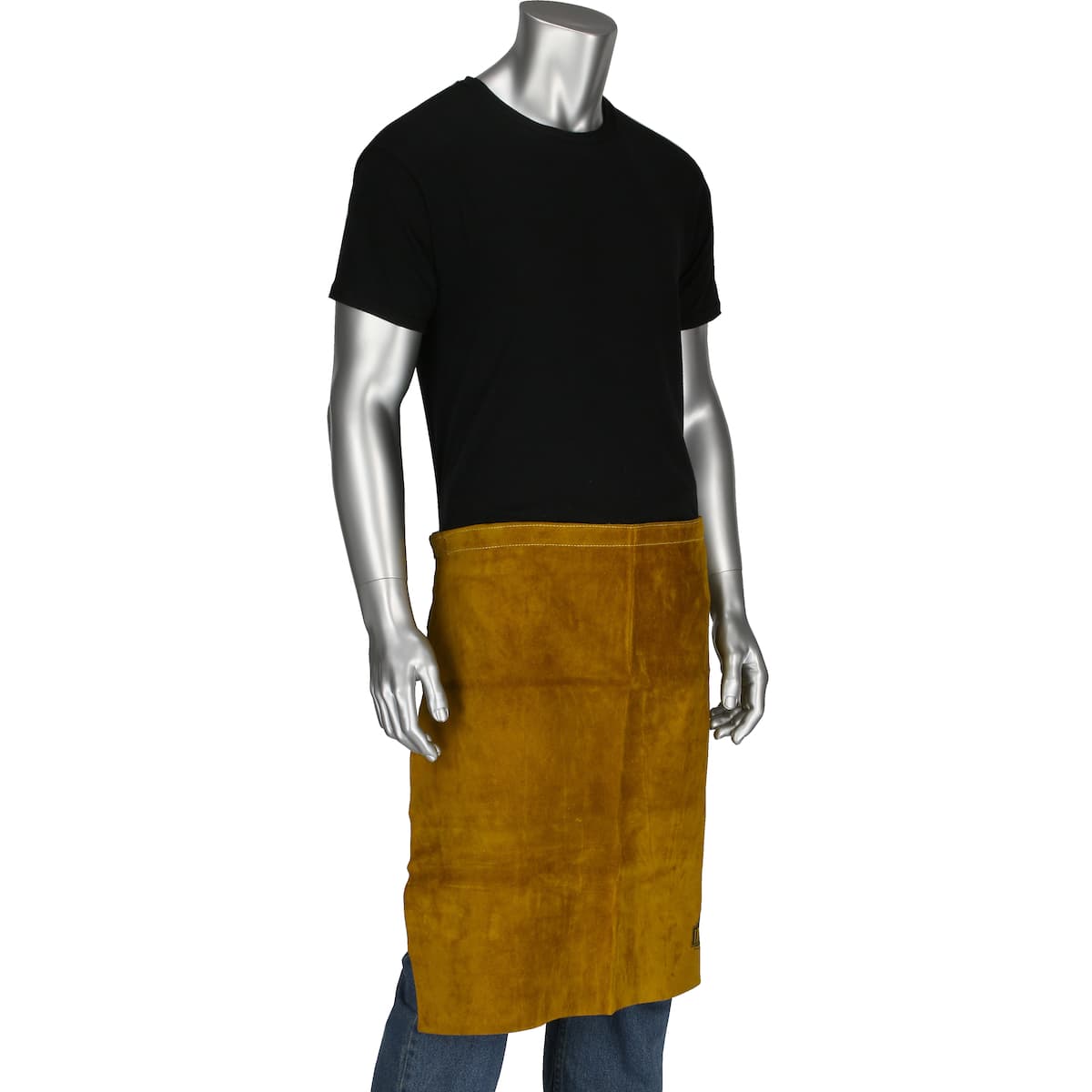 Ironcat® Split Leather Waist Apron, Gold (7012)_1