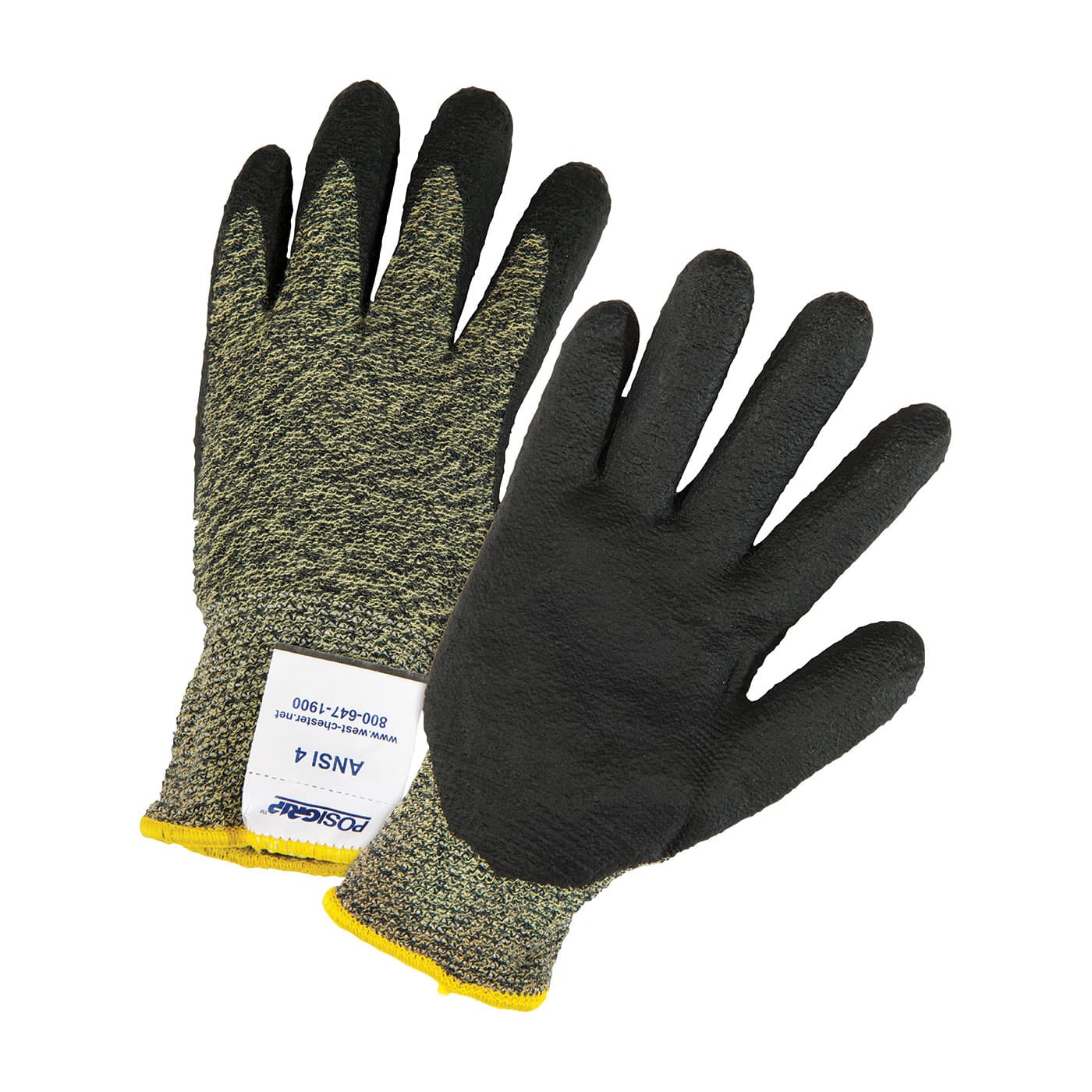 G-Tek® PosiGrip® Seamless Knit Aramid Blended Antimicrobial Glove with Nitrile Coated Foam Grip on Palm & Fingers (710SANF)