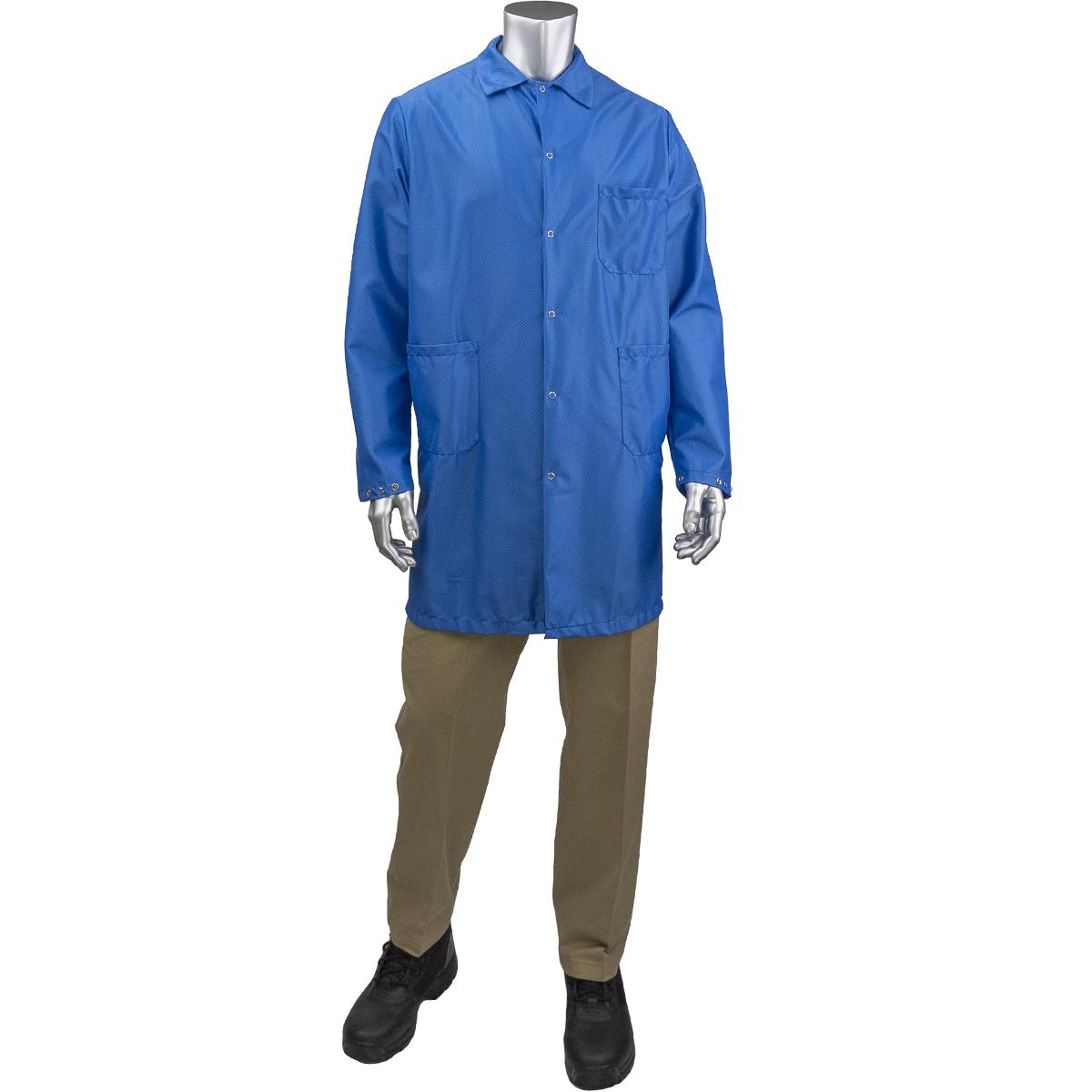 StatMaster Long ESD Labcoat, Royal (BR51-47RB)