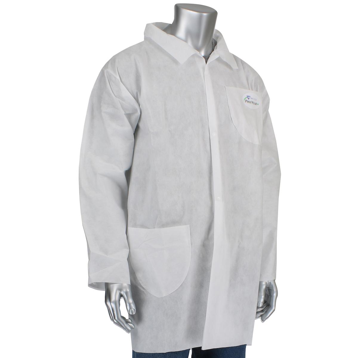 PosiWear M3 Lab Coat - 2 Pocket, 50 gsm, White (C3820)