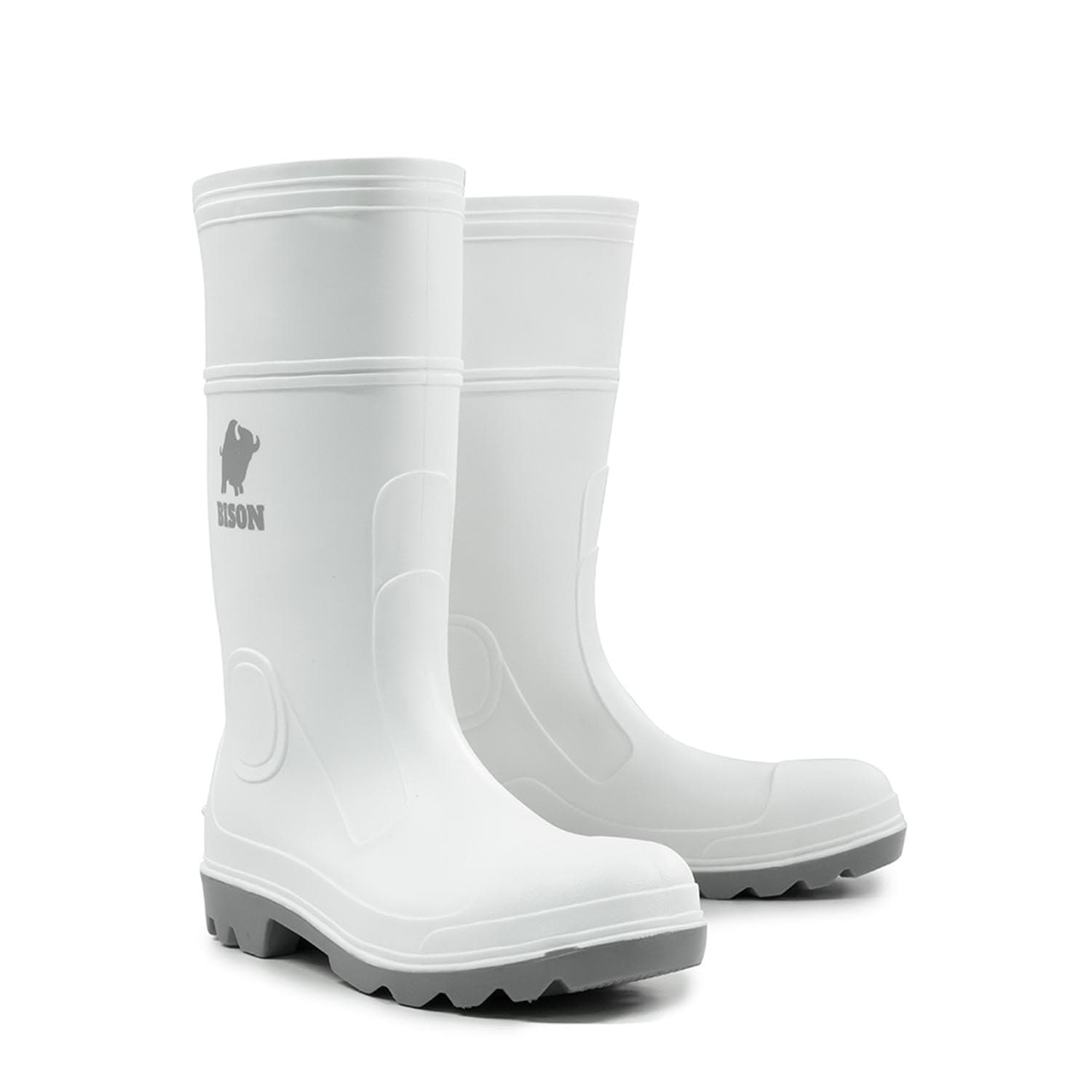 Bison Gumboot Inca PVC Black Grey