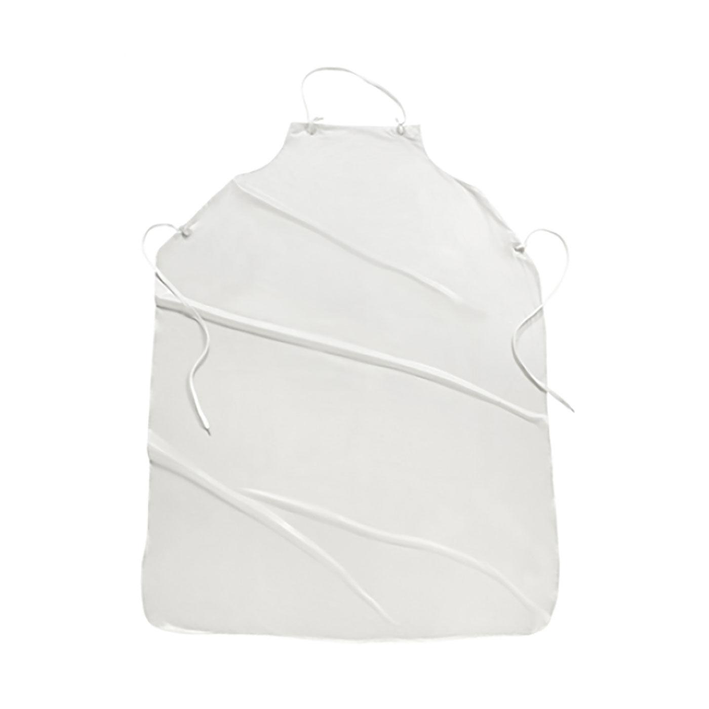 White Vinyl Apron - 8 mil, White (UPW)