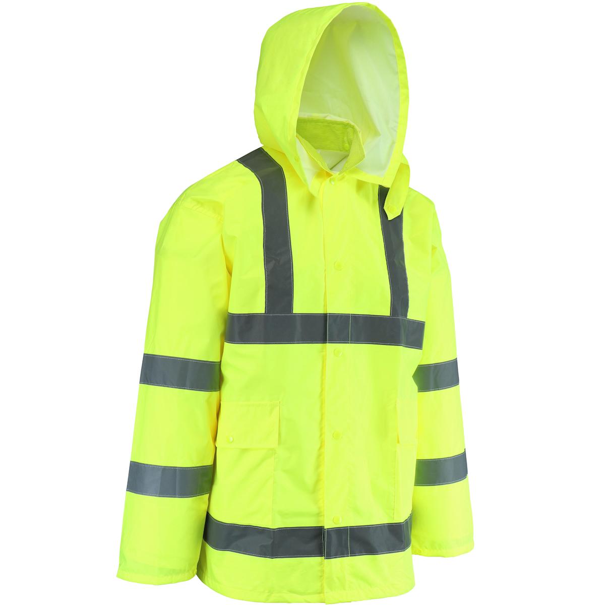 ANSI Type R Class 3 Waterproof Jacket, Hi-Vis Yellow (WW4033J)