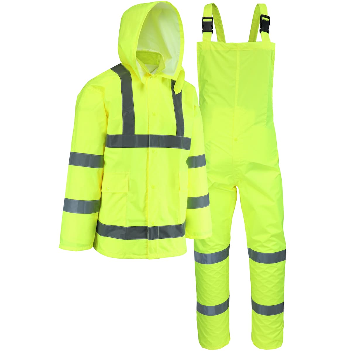 ANSI Type R Class 3 Waterproof Jacket, Hi-Vis Yellow (WW4033J)_1