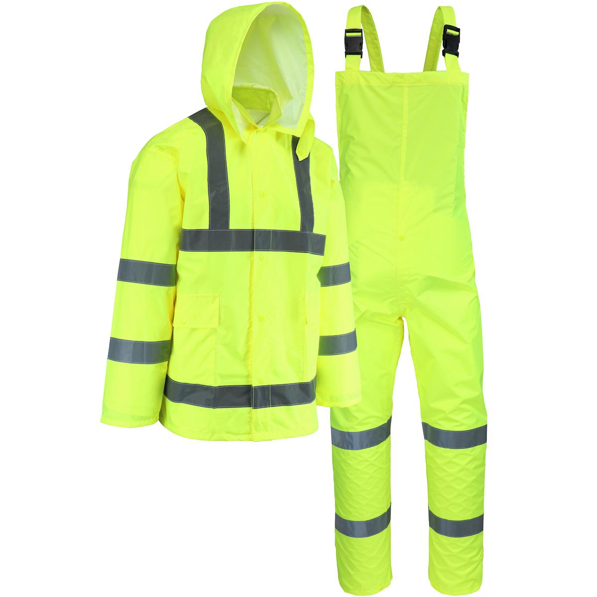 ANSI Class E Waterproof Bib, Hi-Vis Yellow (WW4033P)