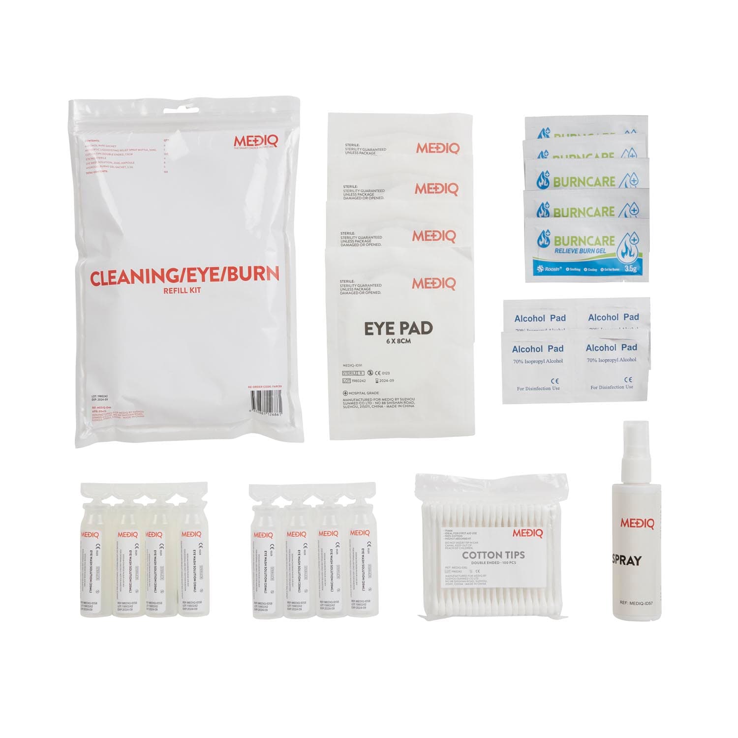 MEDIQ First Aid Kit Refill Module #4 - Cleaning/Eye/Burn