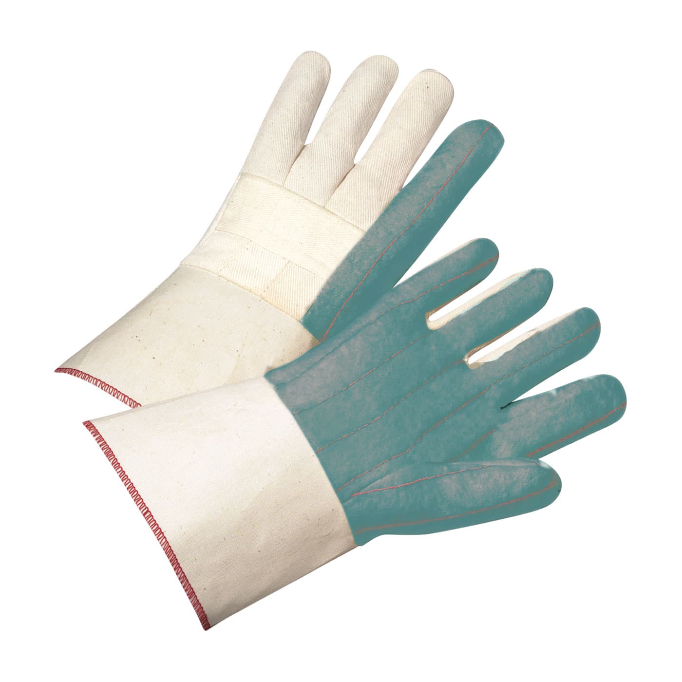 Heavy Weight Cotton Hot Mill Glove with Double Palm and Rayon Lining - 24 oz, Natural (GG42SI) - L