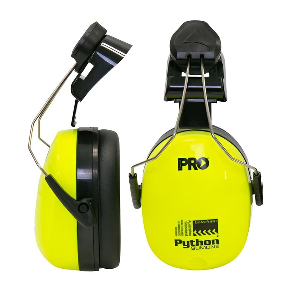 Pro Choice Python Slimline Earmuffs For Hard Hats Class 5, -31Db