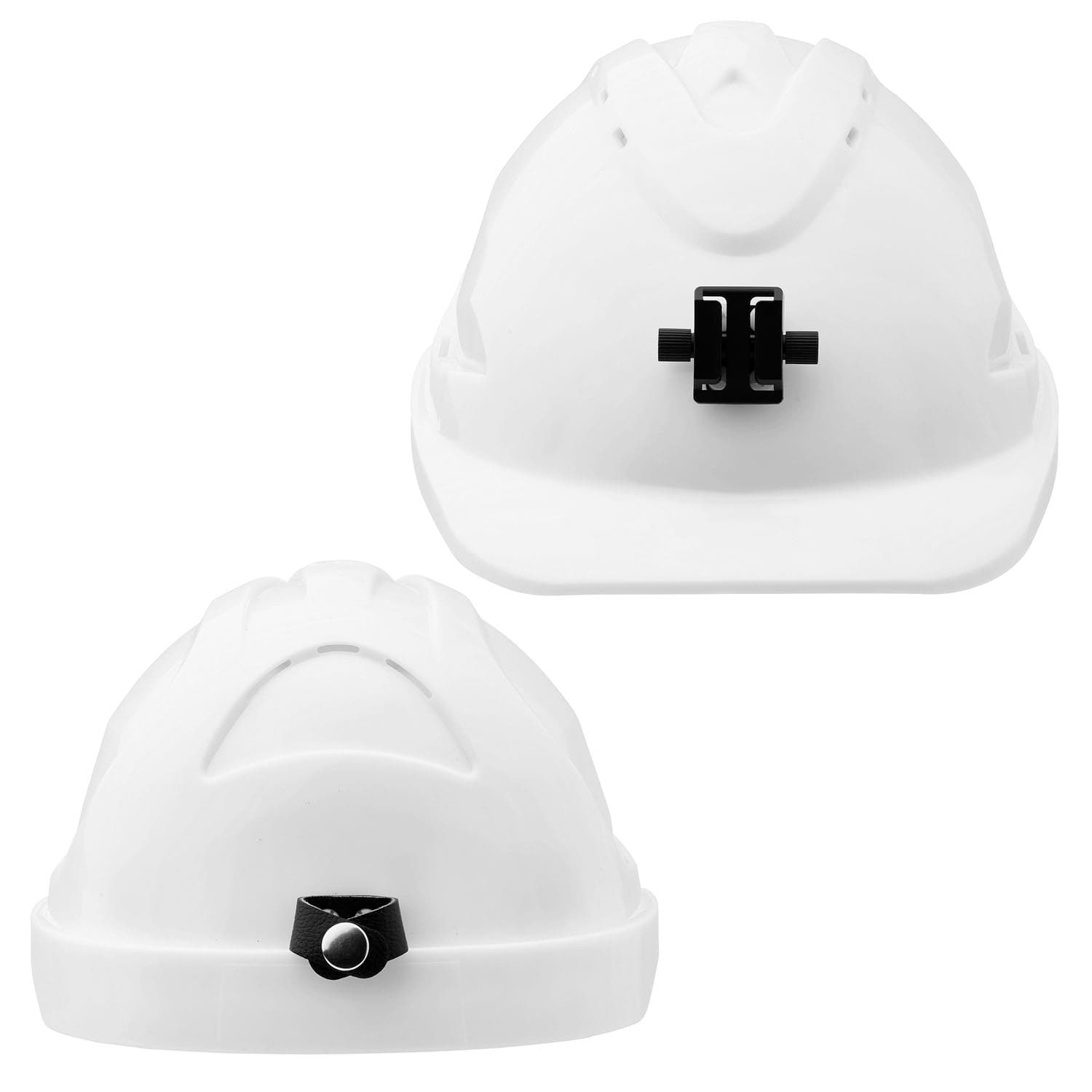 Pro Choice V9 Hard Hat Vented + Lamp Bracket Pushlock Harness - White