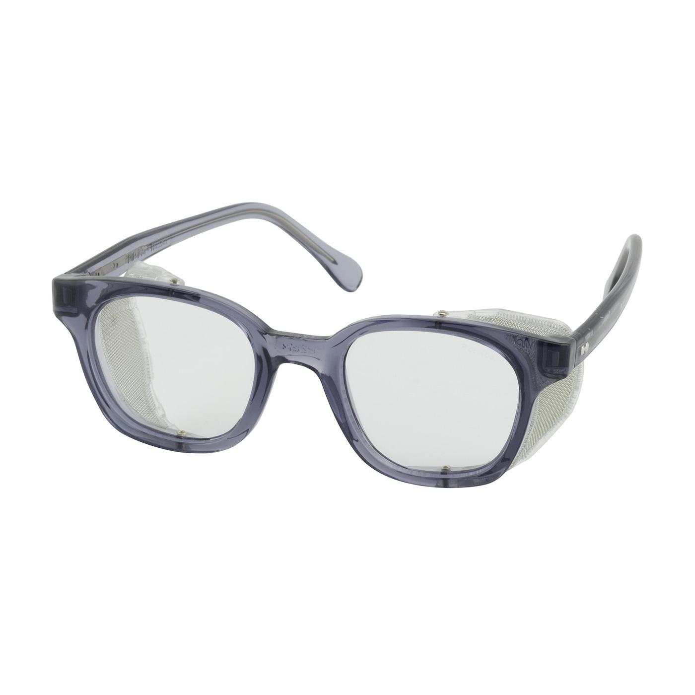 Traditional Spectacle Full Frame Safety Glasses with Smoke Frame, Anti-Scratch