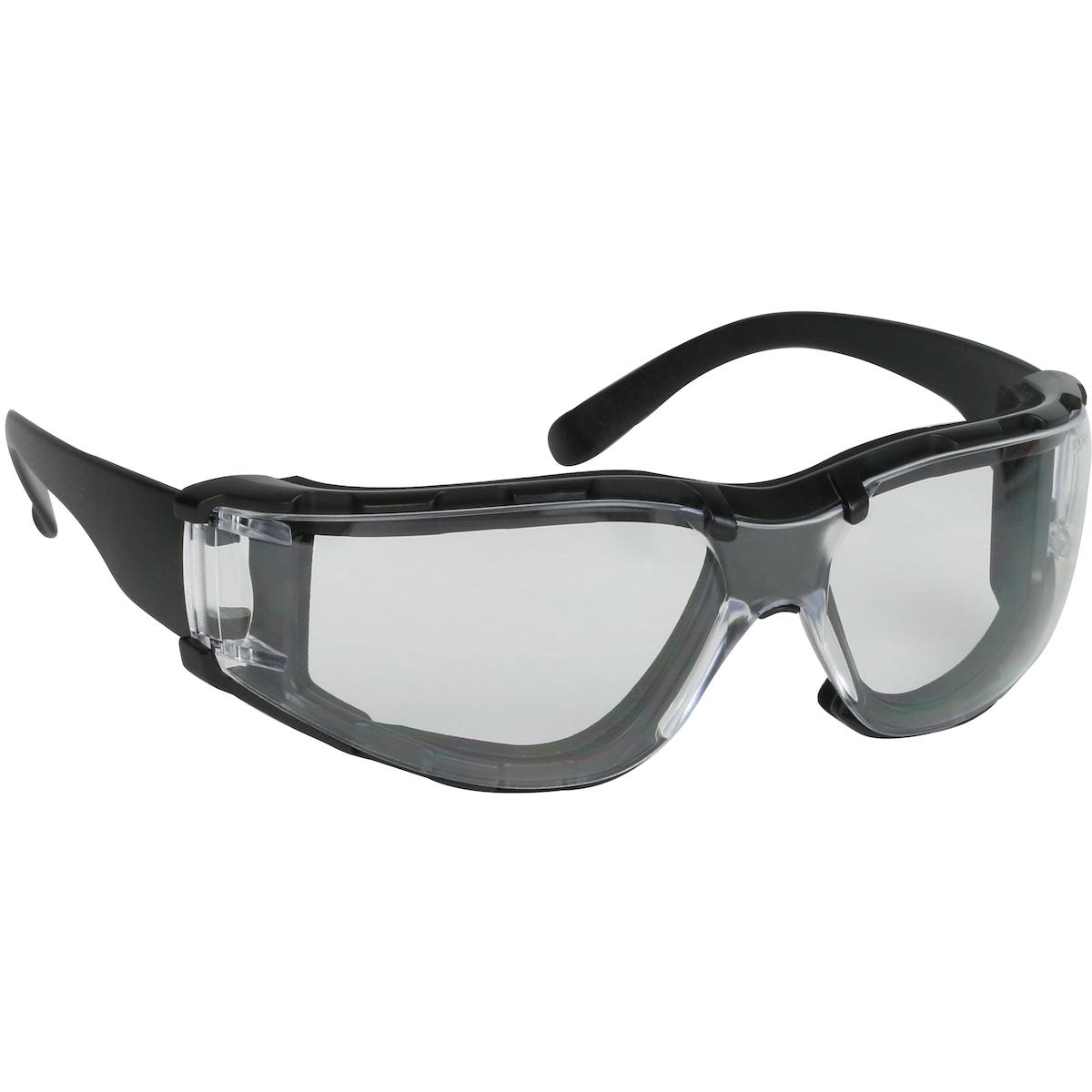 Zenon Z11sm™ Foam Rimless Safety Glasses with Black Temple, Foam Padding and Anti-Scratch / Anti-Fog Coating