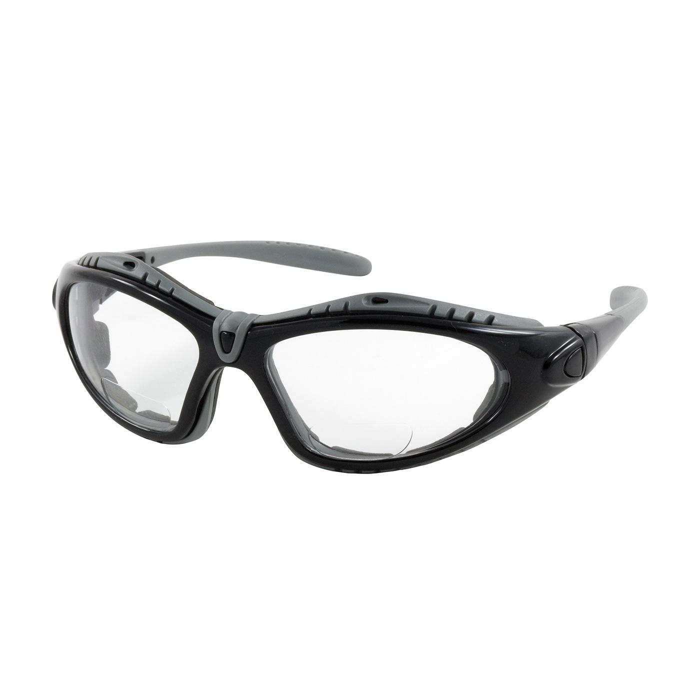 Fuselage™ Reader Full Frame Safety Readers with Black Frame, Foam Padding, Clear Lens and Anti-Scratch / Anti-Fog Coating