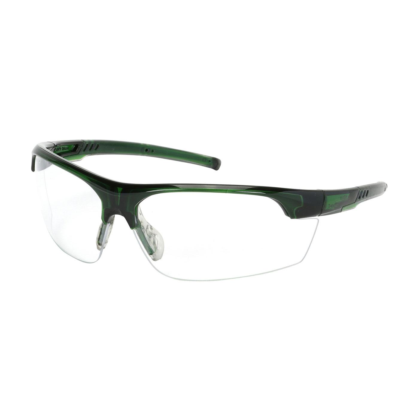 Xtricate-C™ Semi-Rimless Safety Glasses with Green Frame