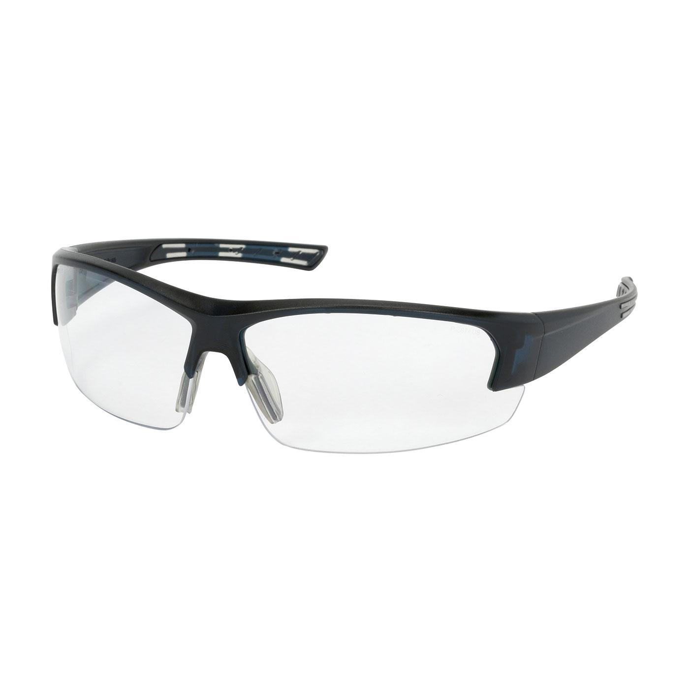 Xtricate™ Semi-Rimless Safety Glasses with Dark Blue Frame