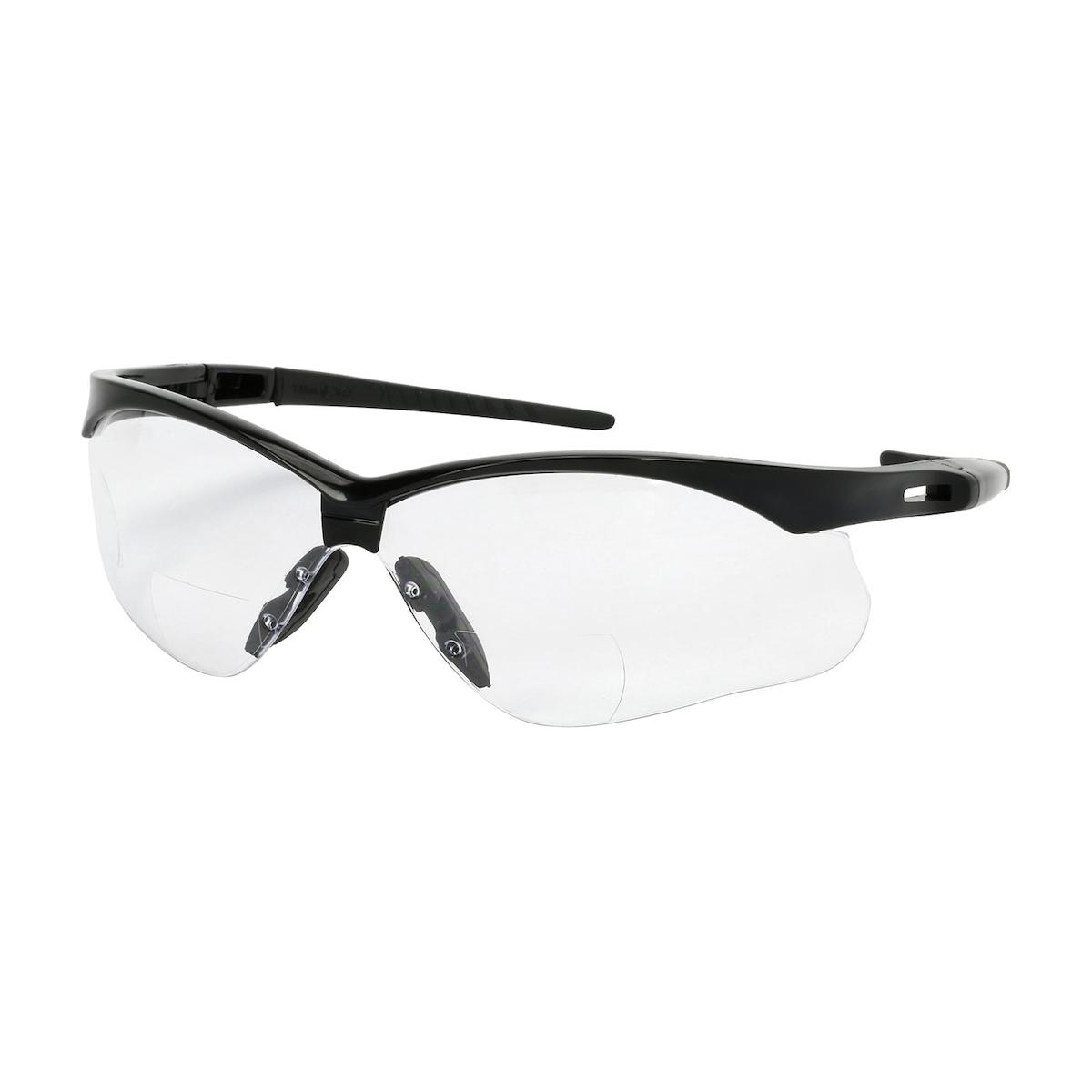 Anser™ Semi-Rimless Safety Readers with Black Frame, Clear Lens and Anti-Scratch / Fogless® 3Sixty™ Coating