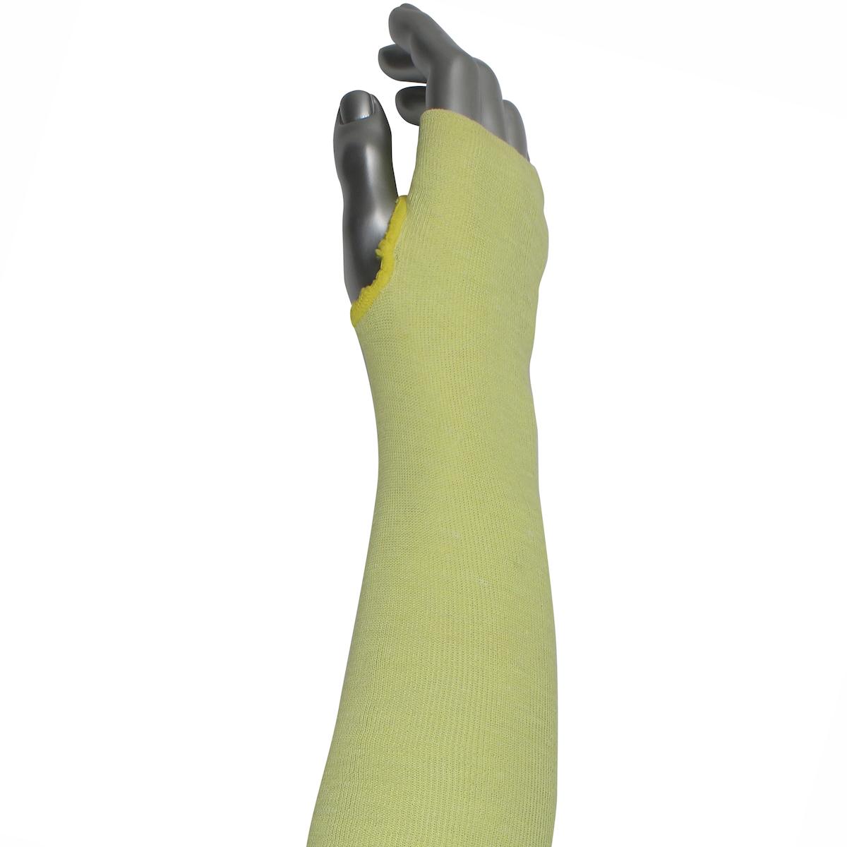 2-Ply ATA® Ultra Blended Sleeve  with Thumb Hole, Yellow (MSULTRA2-T) - 18