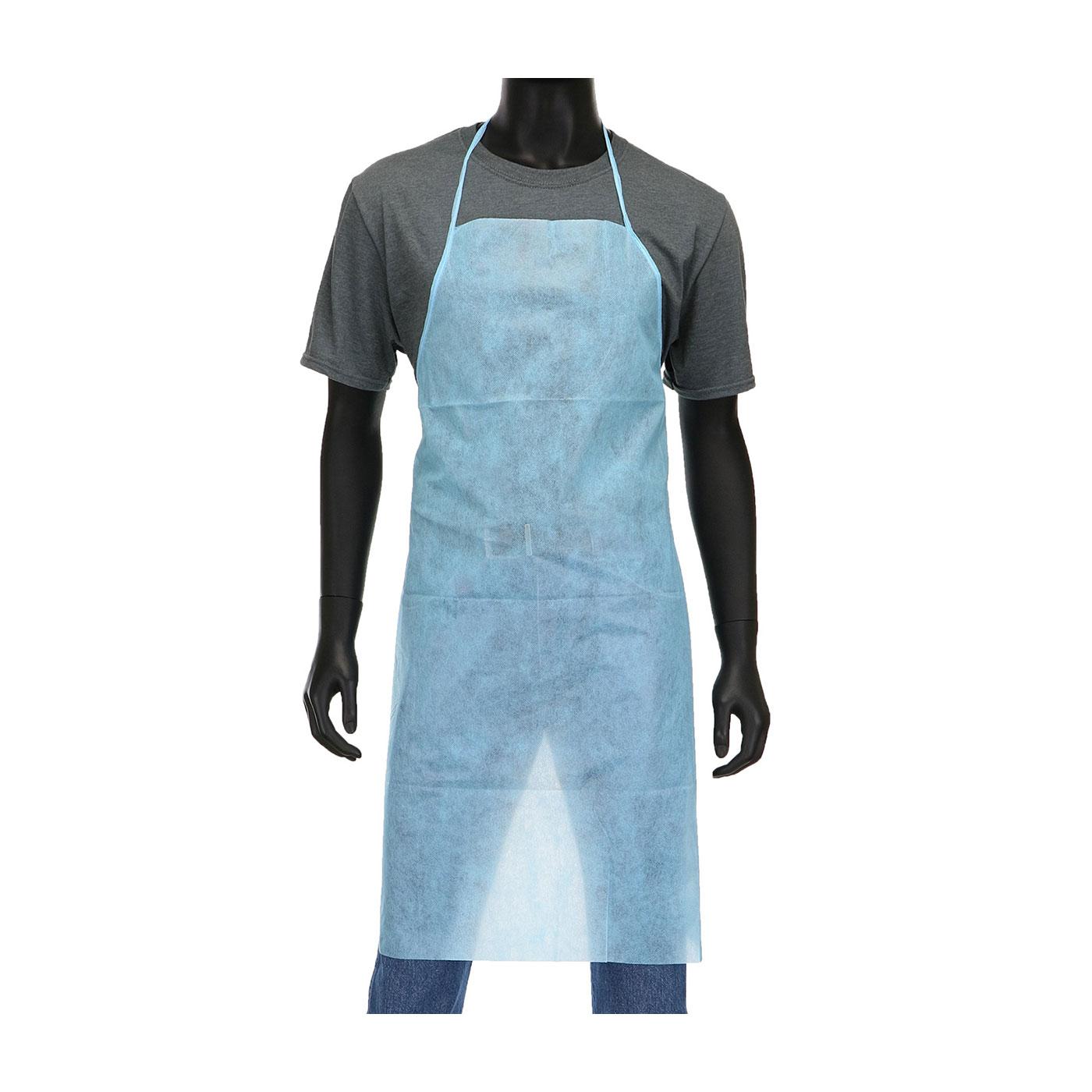 PE Coated Apron 45 gsm, Blue (U2510B) - 28" x 36