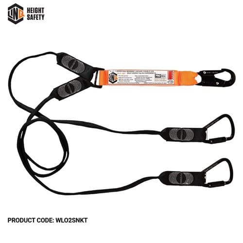 LINQ Elite Double Leg Shock Absorbing Webbing Lanyard_4