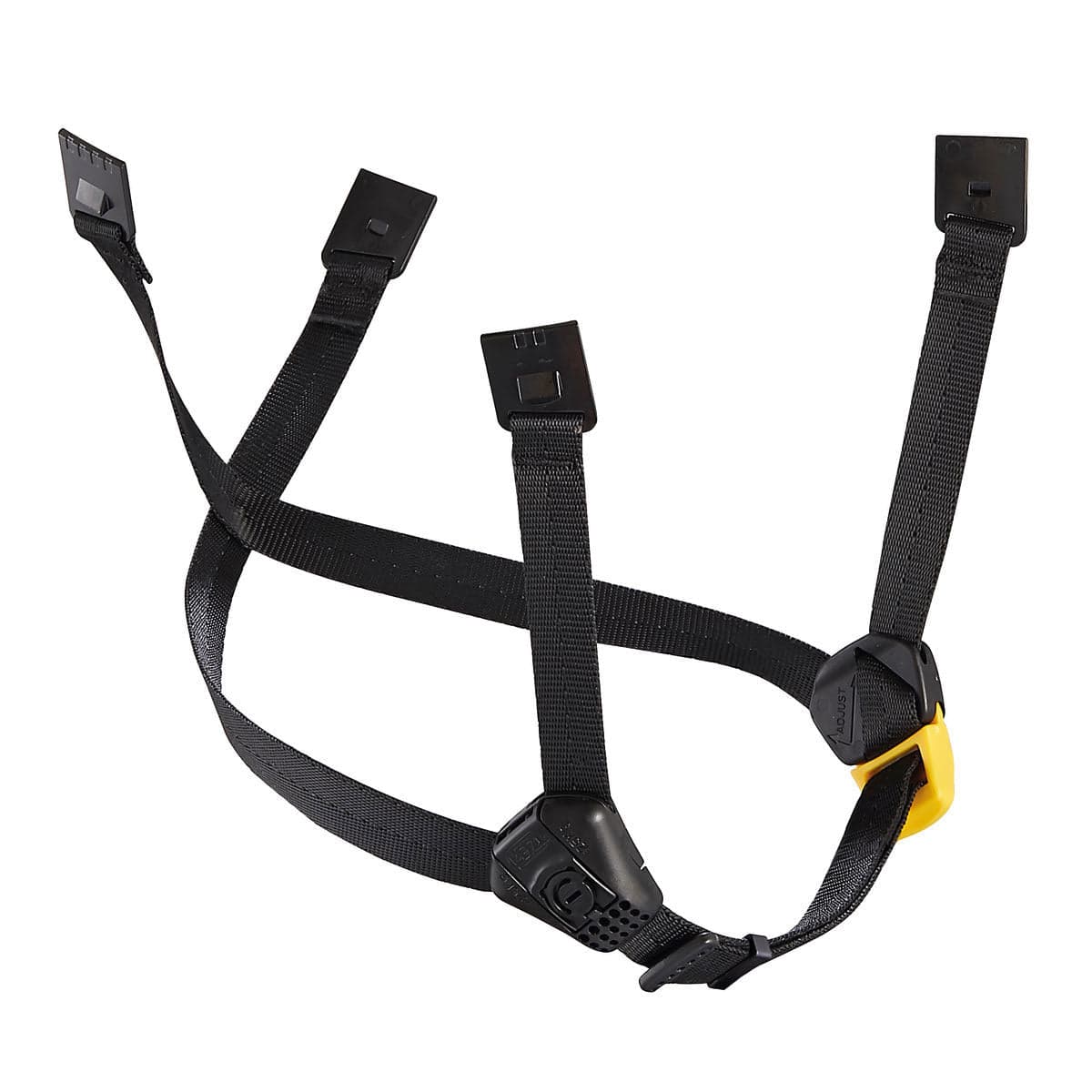 Petzl Dual Chinstrap Black/Yellow