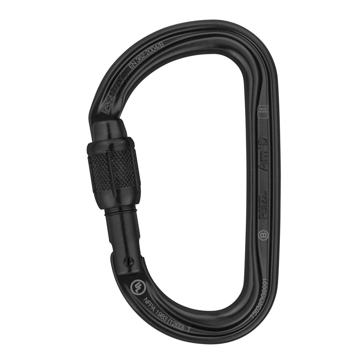 Petzl Am'D Screwgate Carabiner Black