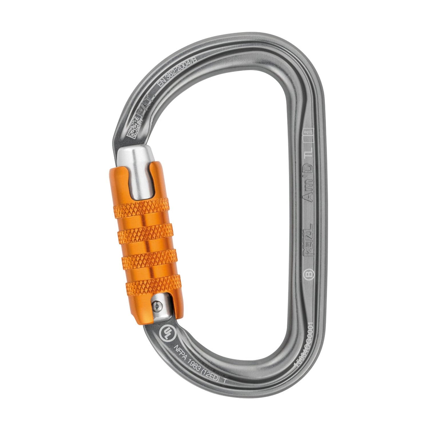 Petzl Am'D Triple Action Carabiner Grey