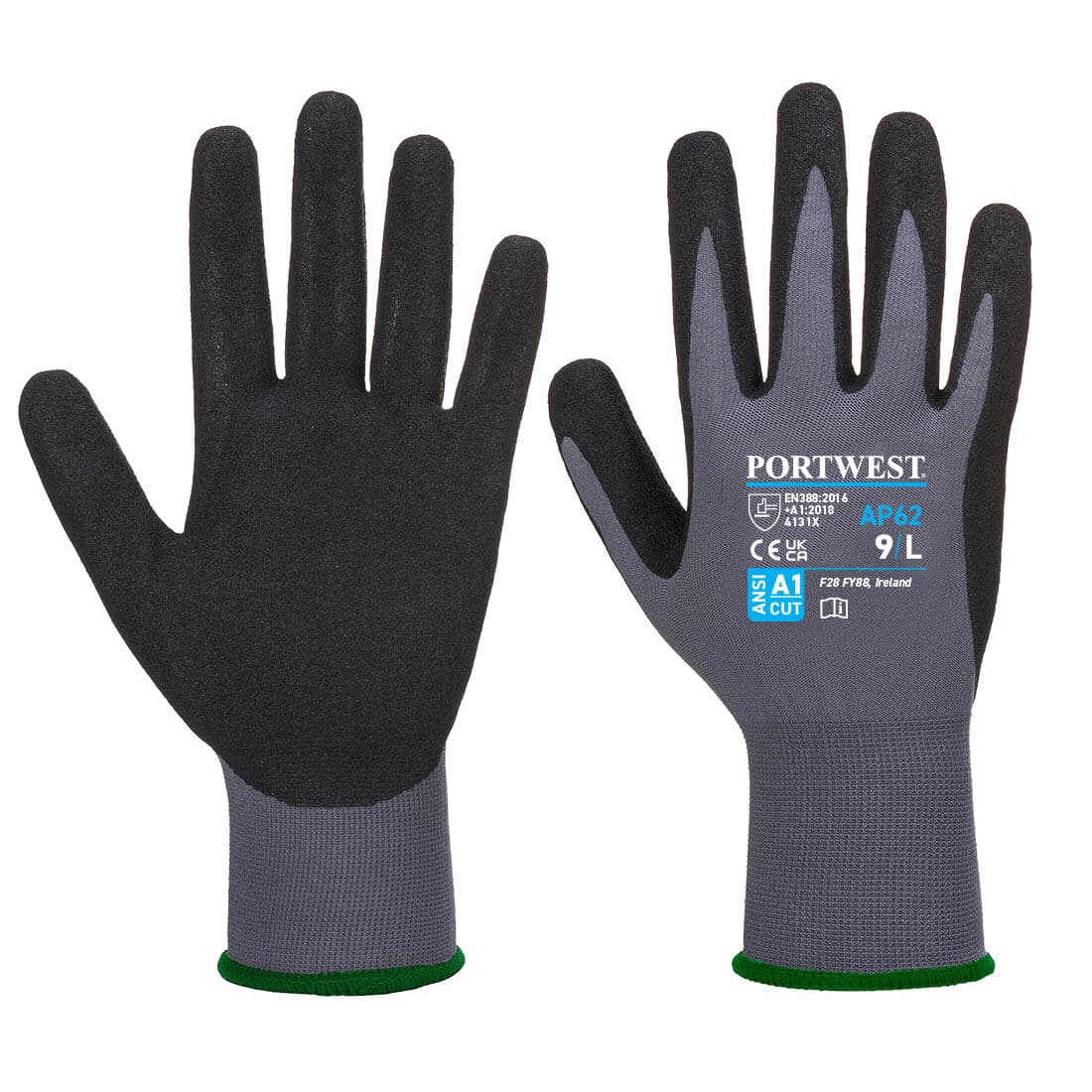 Portwest Dermiflex Aqua Glove (Grey/Black)