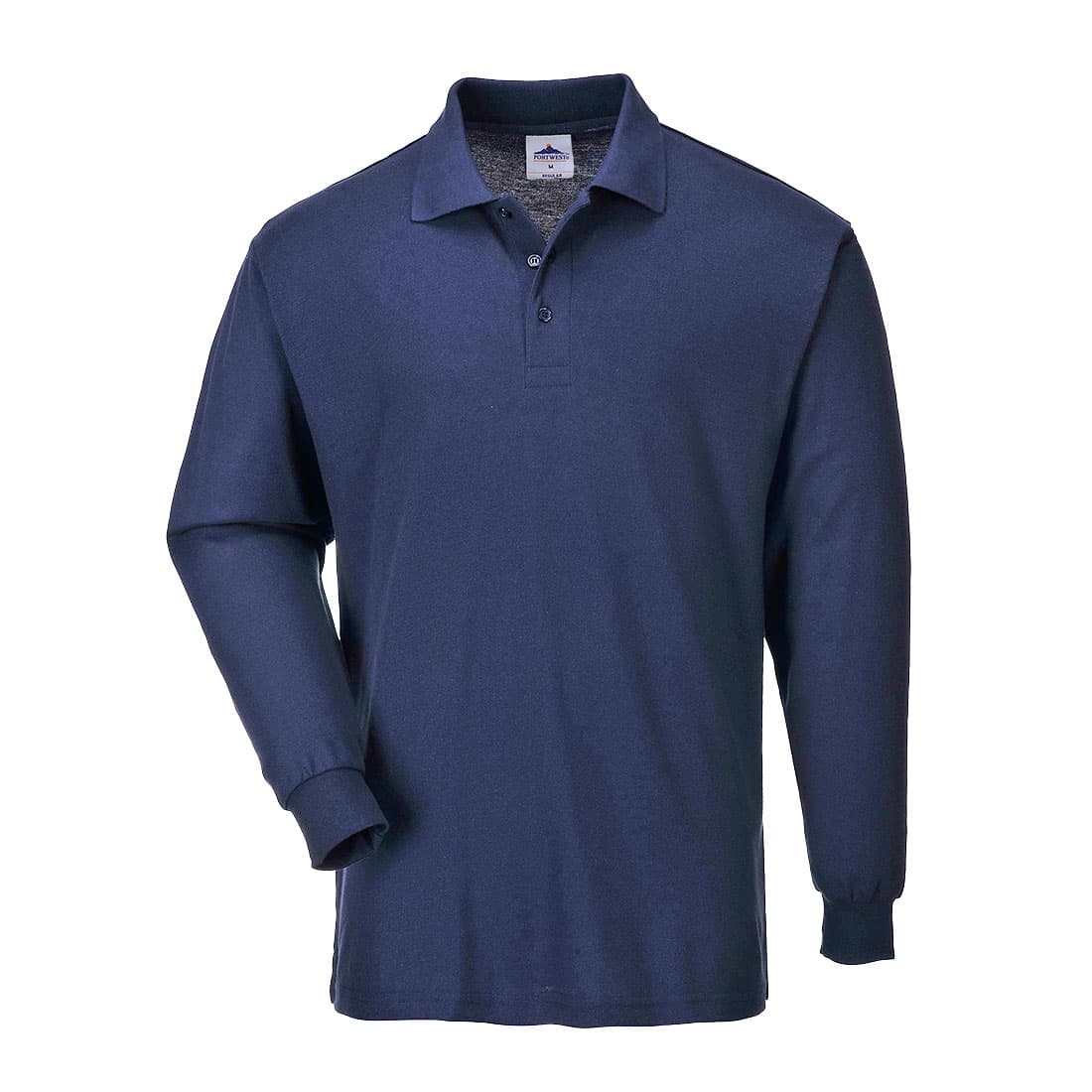 Portwest Genoa Long Sleeved Polo Shirt (Navy)