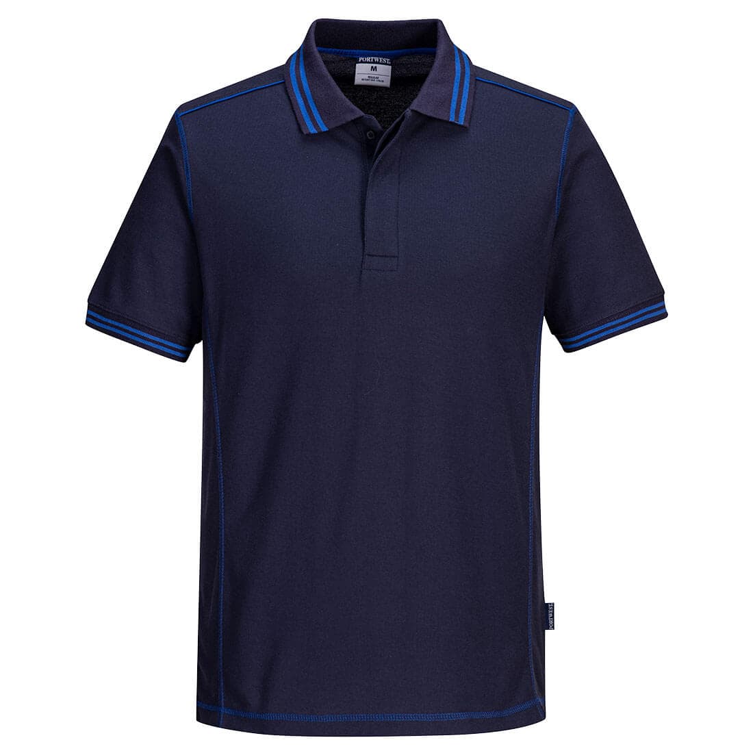 Portwest Two Tone Polo Shirt S/S (Navy/Royal)