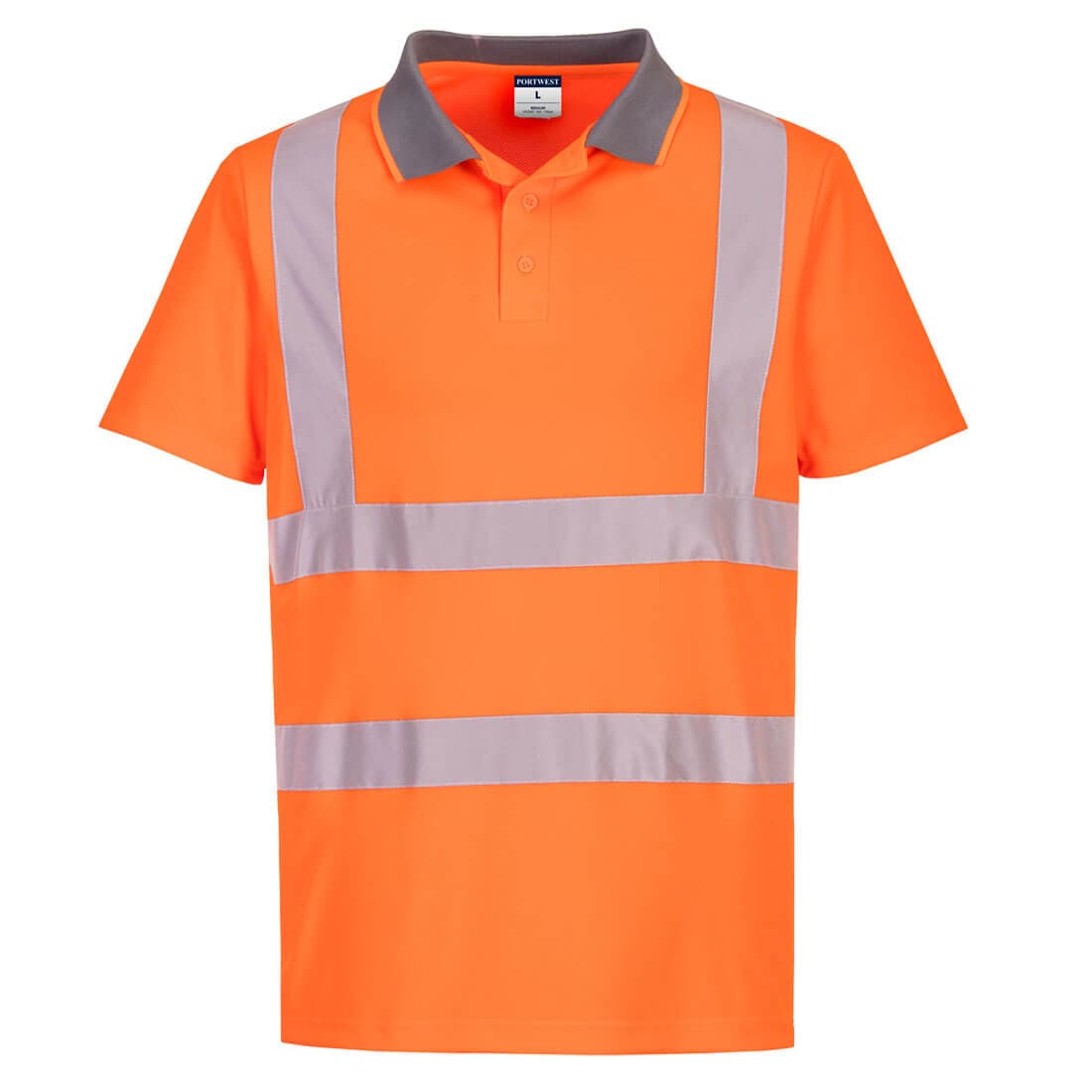 Portwest Eco Hi-Vis Polo Shirt S/S (6 Pack) (Orange)