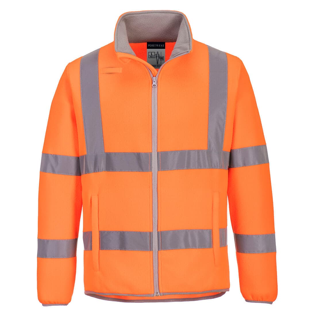 Portwest Eco Hi-Vis Polar Fleece Jacket (Orange)