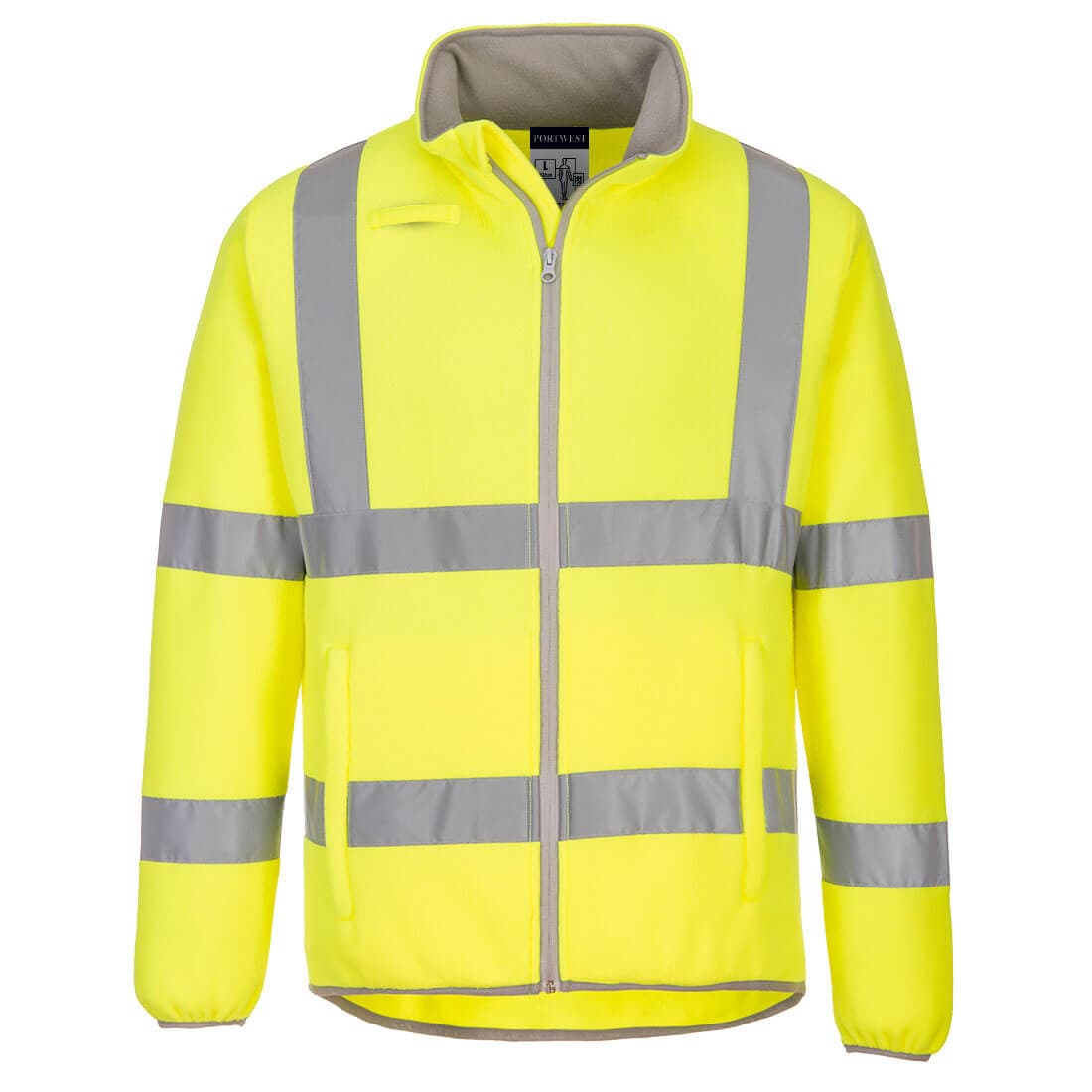 Portwest Eco Hi-Vis Polar Fleece Jacket (Yellow)