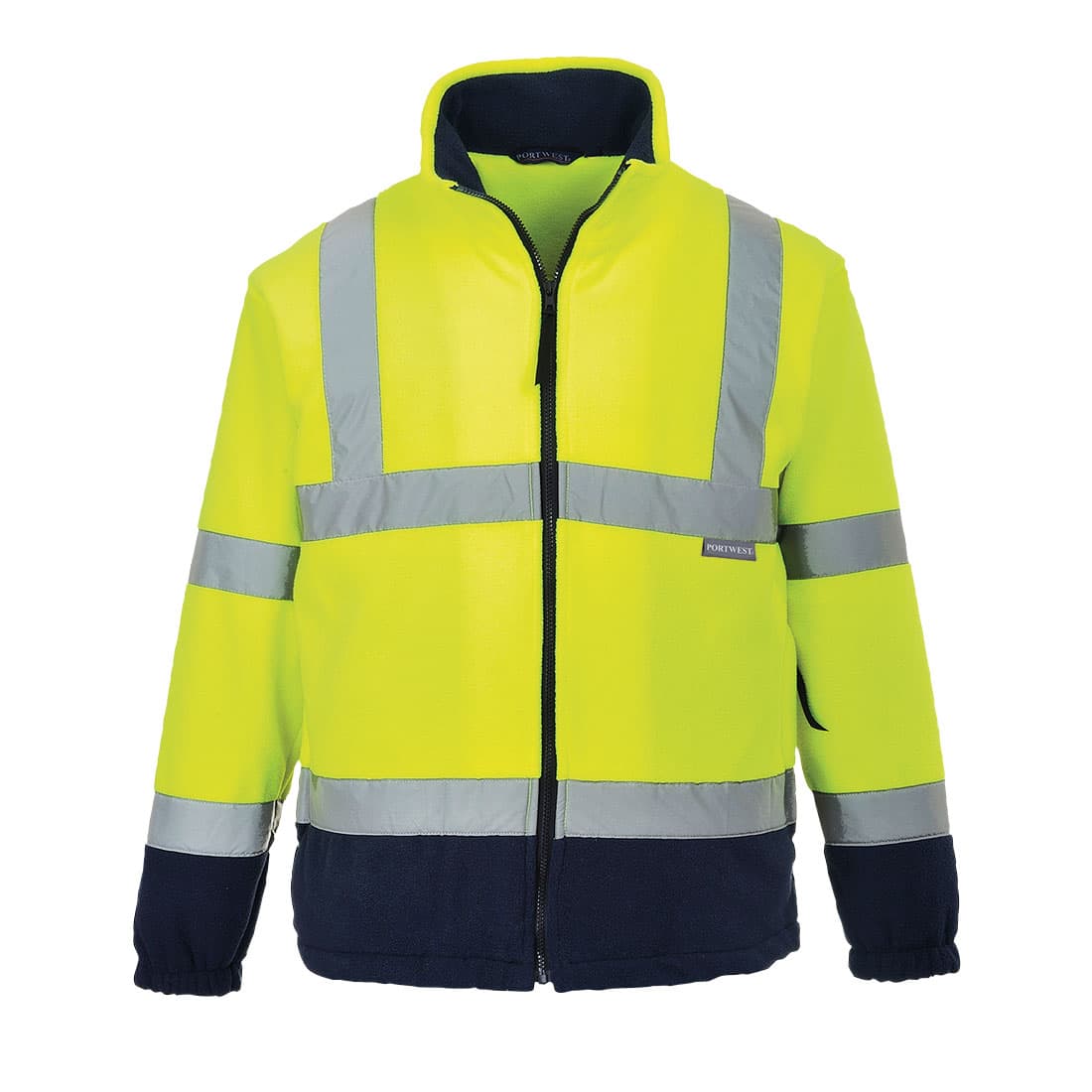 Portwest Polar Fleece Jacket (Yellow/Navy)