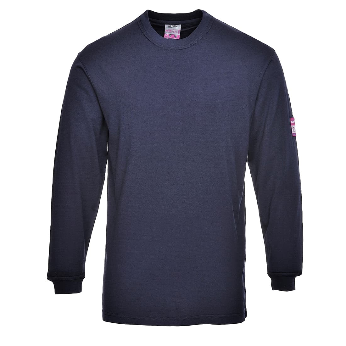 Portwest Modaflame FR Anti-Static Long Sleeve T-Shirt (Navy)