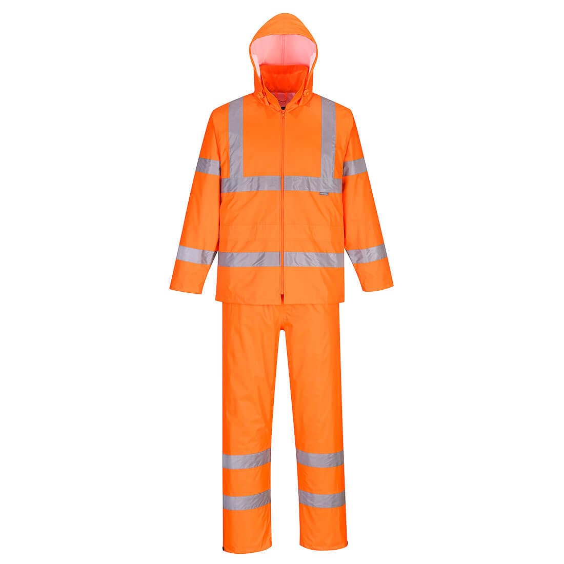 Portwest Hi-Vis Packaway Rainsuit (Orange)