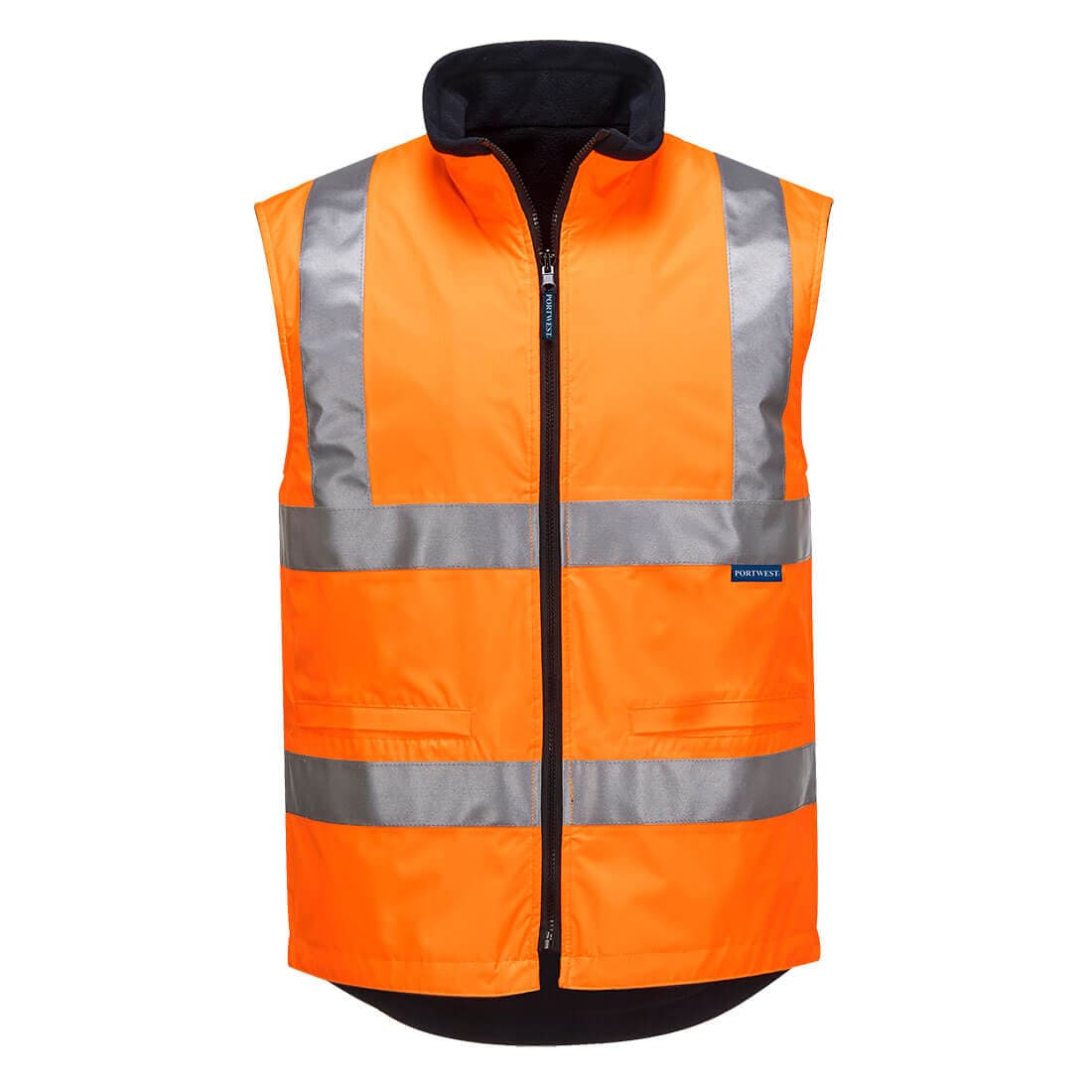 Portwest Hi-Vis Reversible Vest  (Orange)