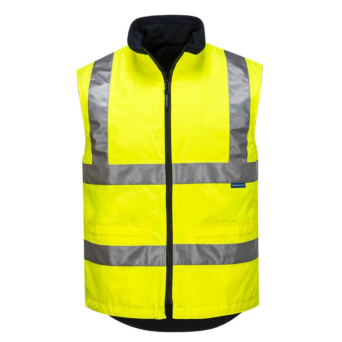 Portwest Hi-Vis Reversible Vest  (Yellow)