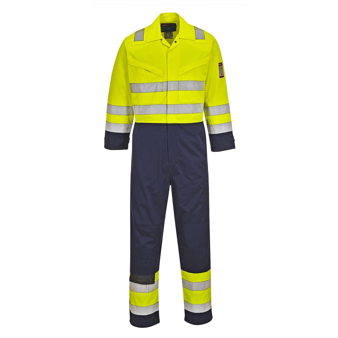 Portwest Hi-Vis Modaflame Coverall (Yellow/Navy)