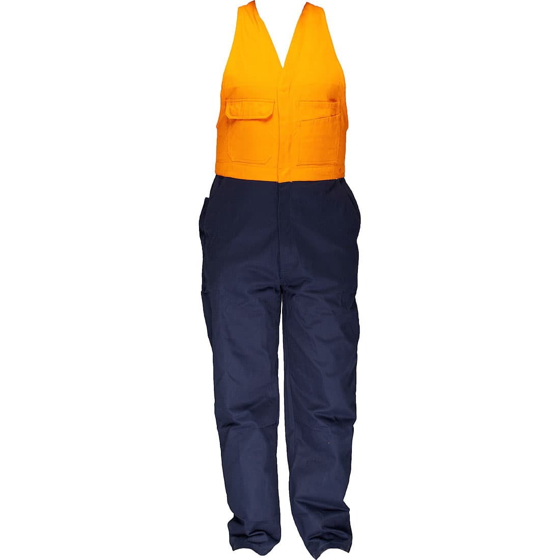 Portwest Regular Weight Action Back Overalls (Orange/Navy)_1