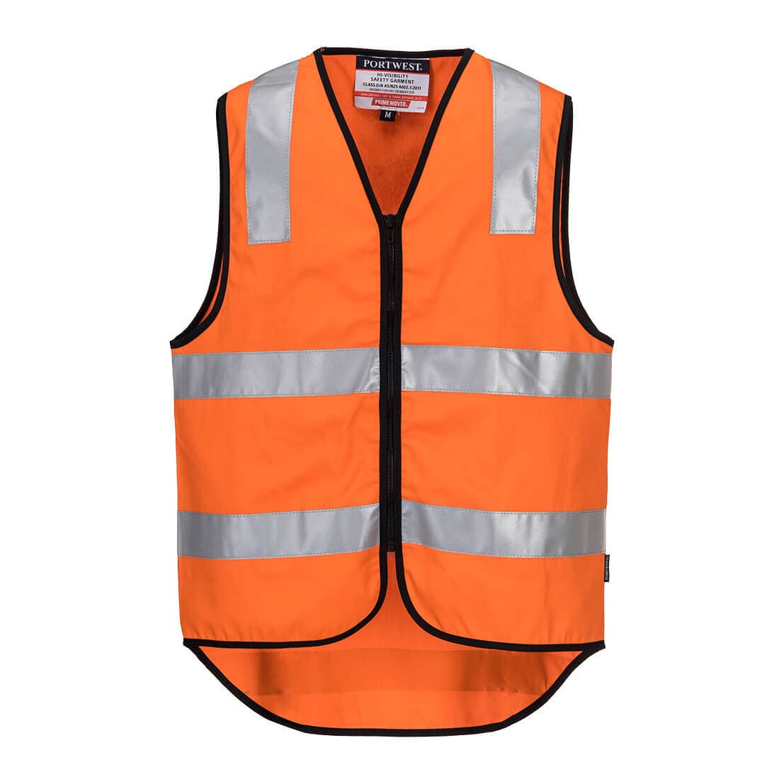 Portwest Hi-Vis Cotton Zipped Vest  (Orange)