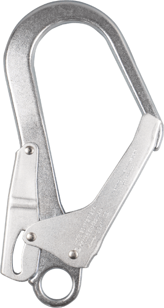 Skylotec FS 90 ST 23kN Steel Double Action Scaffold HookWith Captive Eye,60mm Gate