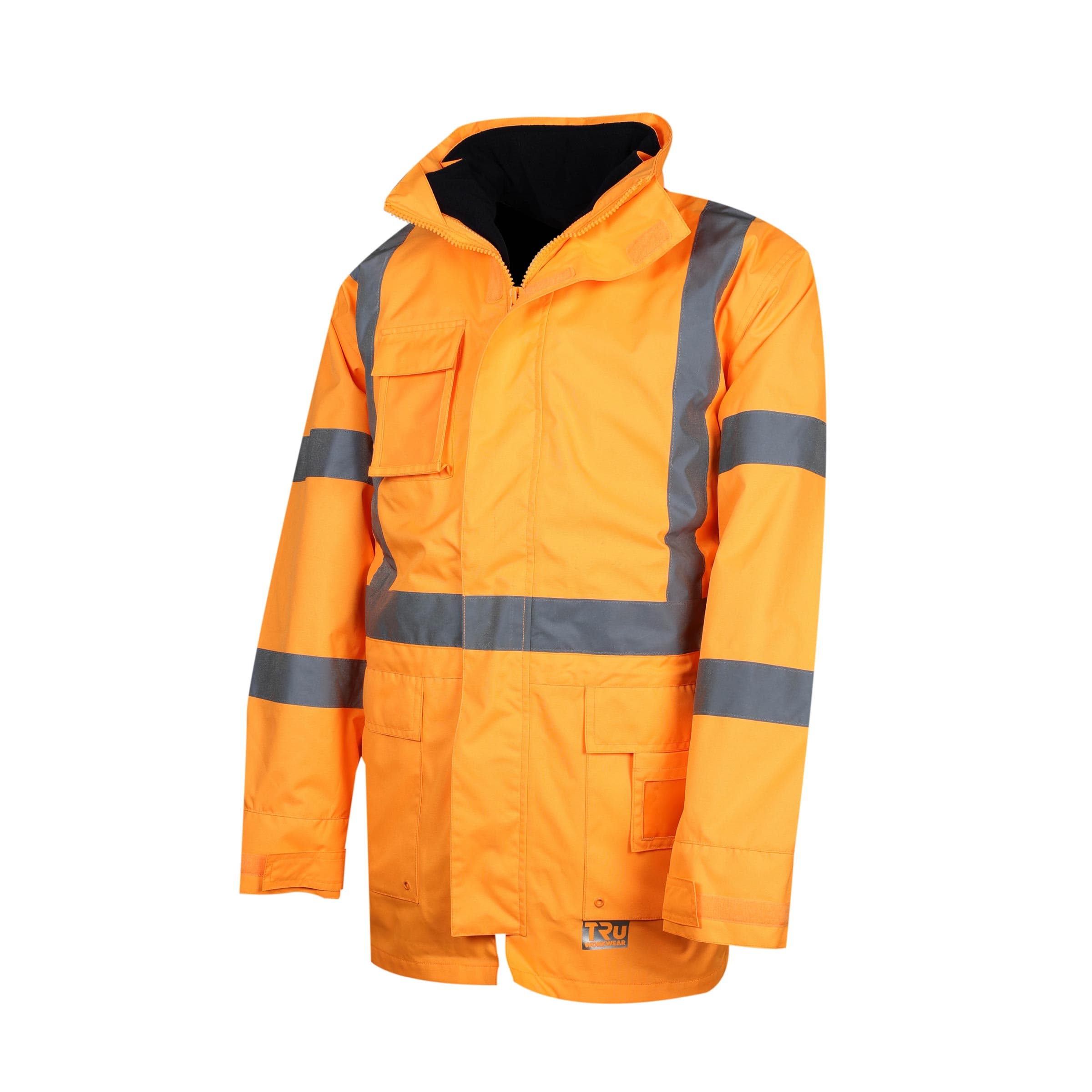 TRu Workwear Jacket 4 In 1 With Vest Poly Oxford With Reflective Tape To T5 Pattern (X Back)_2