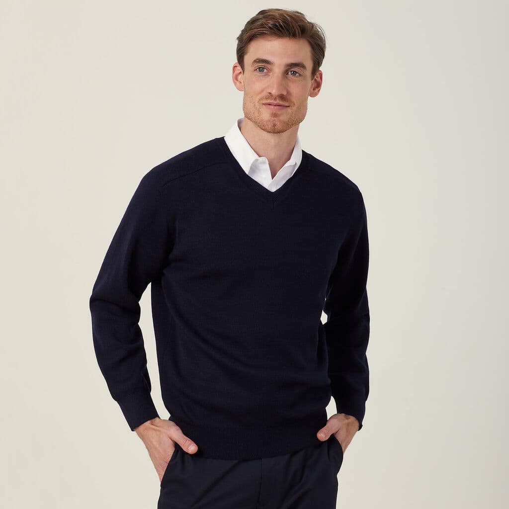 NNT V-Neck Sweater CATE28 (Dark Navy)