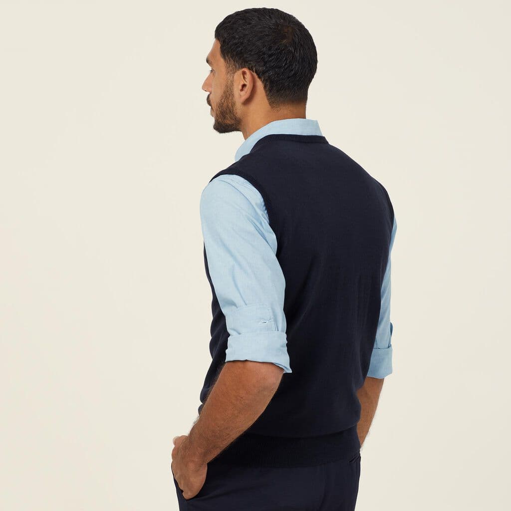 NNT V-Neck Vest CATF24 (Navy)_2