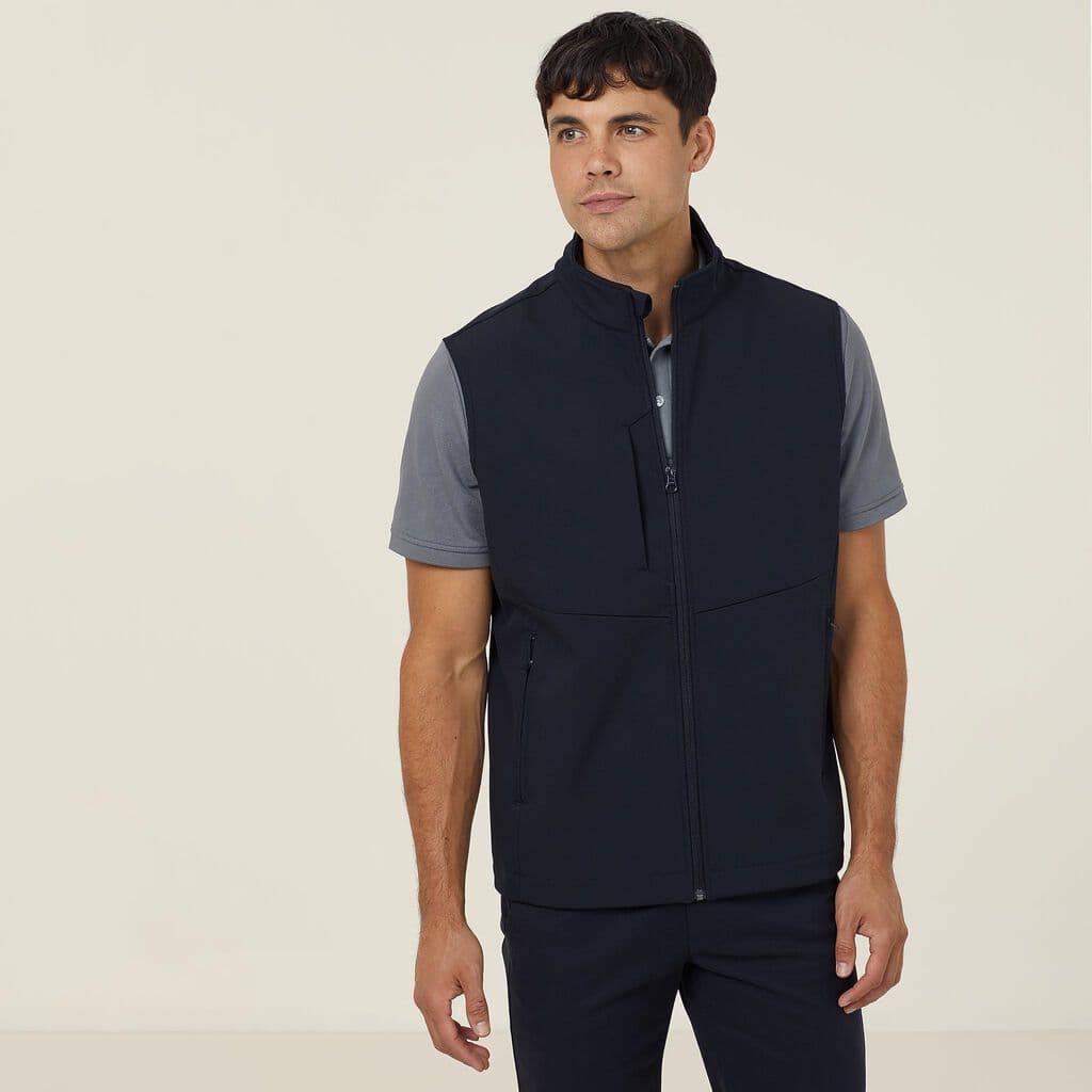 NNT Mens Bonded Fleece Zip Vest CATF2H (Navy)