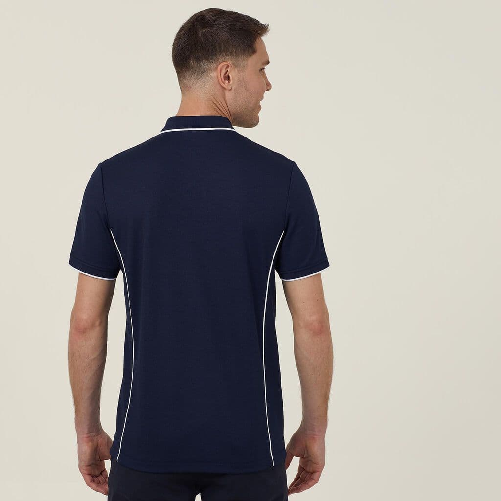 NNT Short Sleeve Tipped Polo CATJA2 (Navy/White)_2