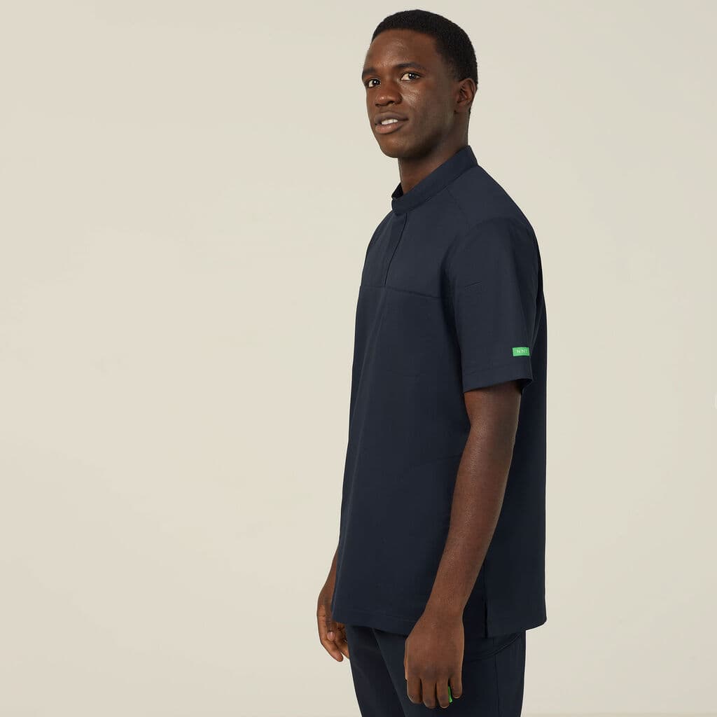 NNT Next-Gen Antibacterial Active Doherty Mandarin Collar Scrub Top CATRFN (Midnight)_1