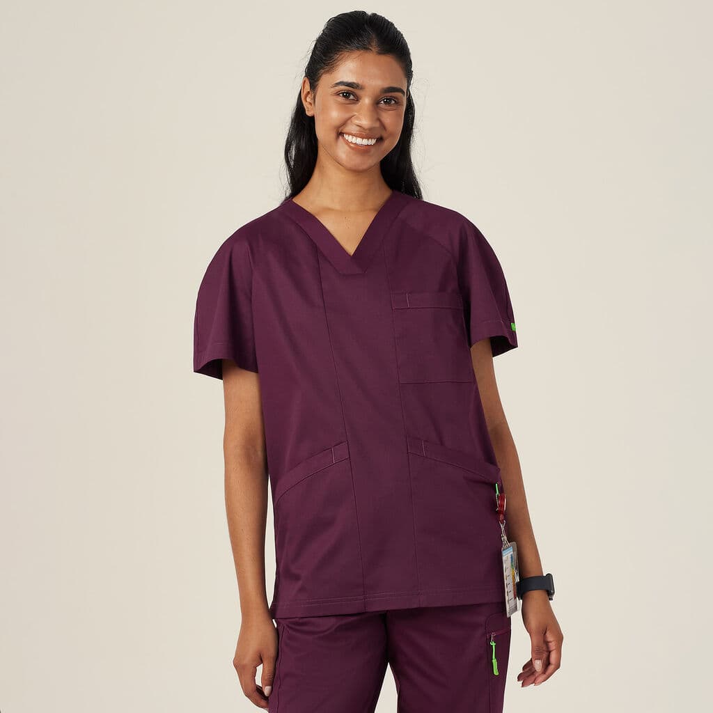 NNT Carl Scrub Top CATRFV (Blackberry)