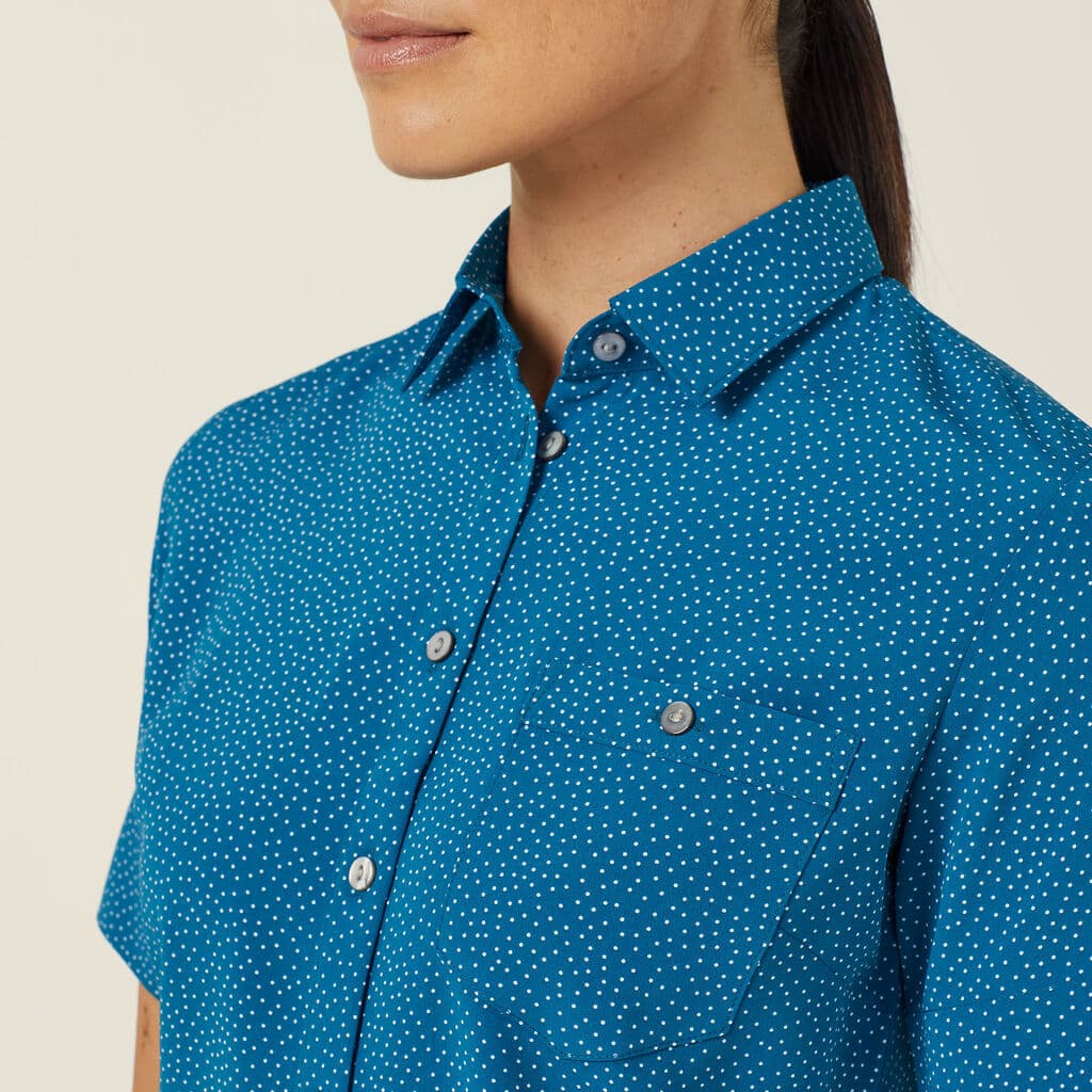 NNT Short Sleeve Shirt CATU7H (Light Teal)_4