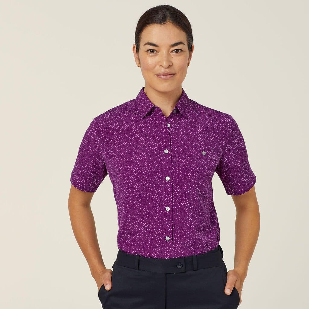 NNT Short Sleeve Shirt CATU7H (Purple)