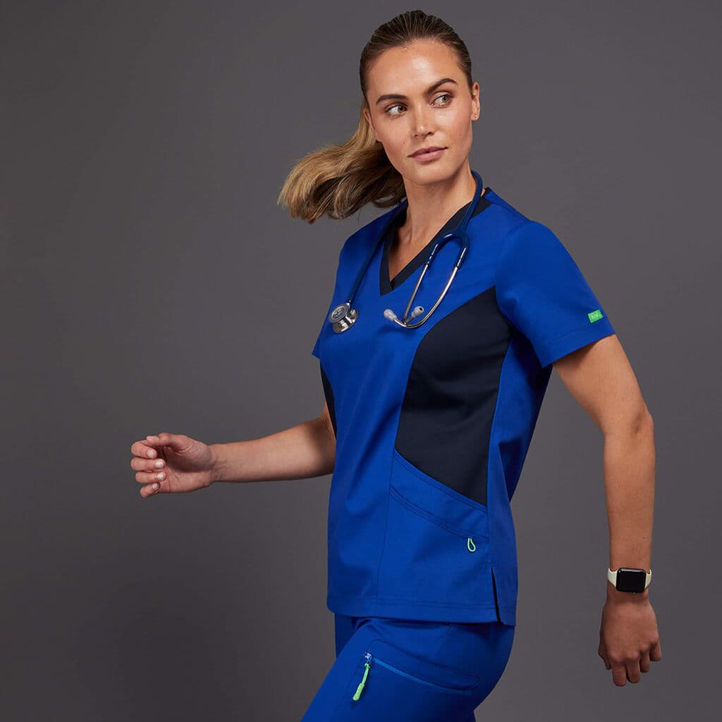 NNT Nightingale Scrub Top CATULL (Cobalt)_4